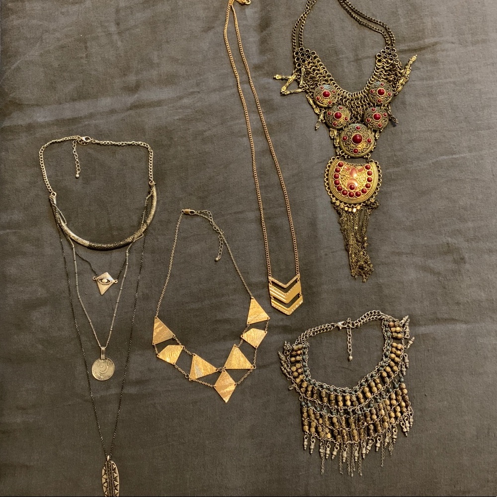 Lot of 5 Free People necklaces